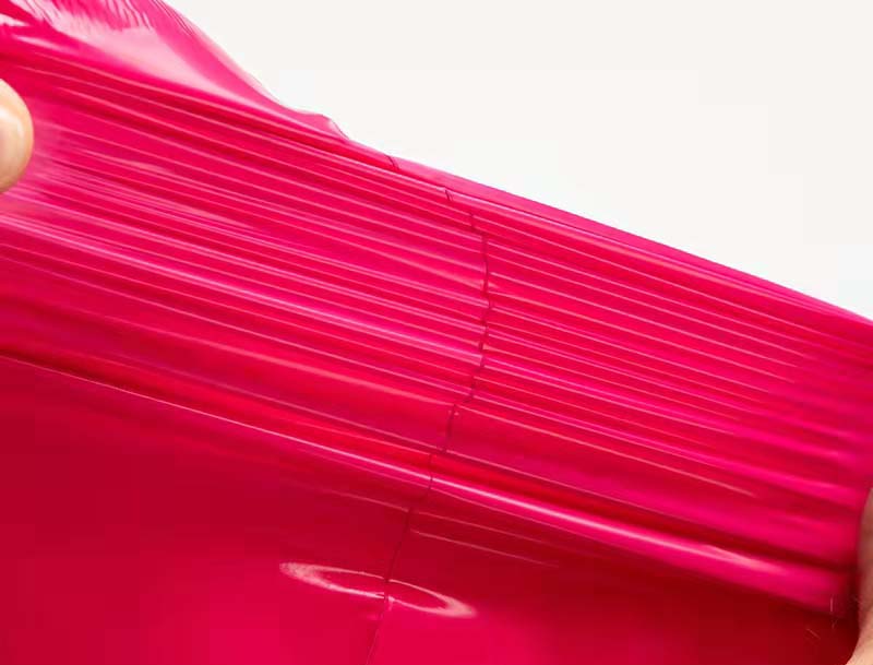 方正玫红色快递袋-05