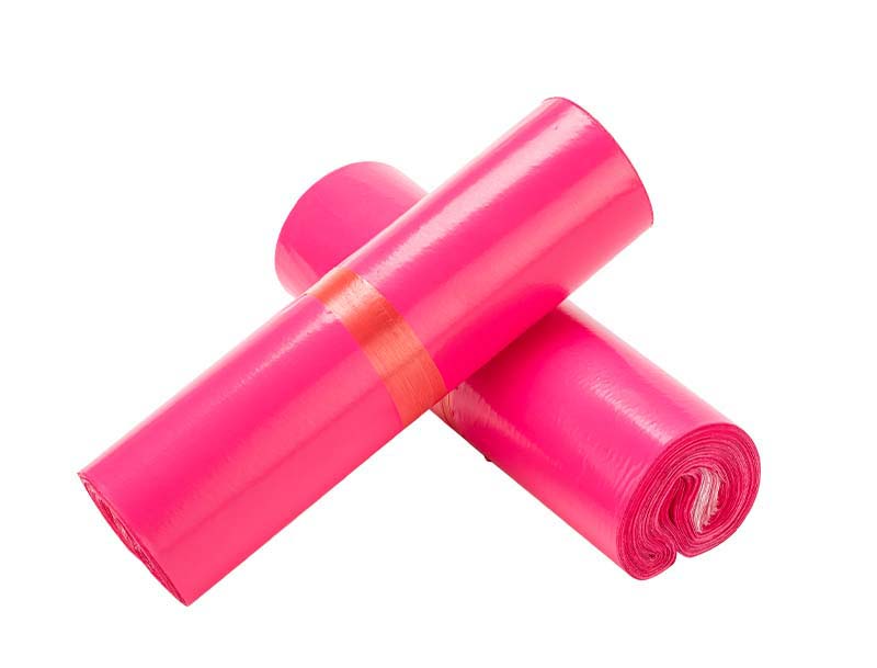 方正玫红色快递袋-02